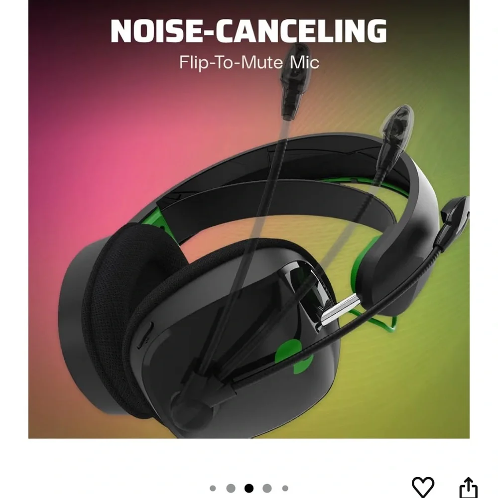 Gaming Headset for Xbox - Black and Green